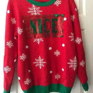 Naughty/Nice Ugly Christmas Sweater